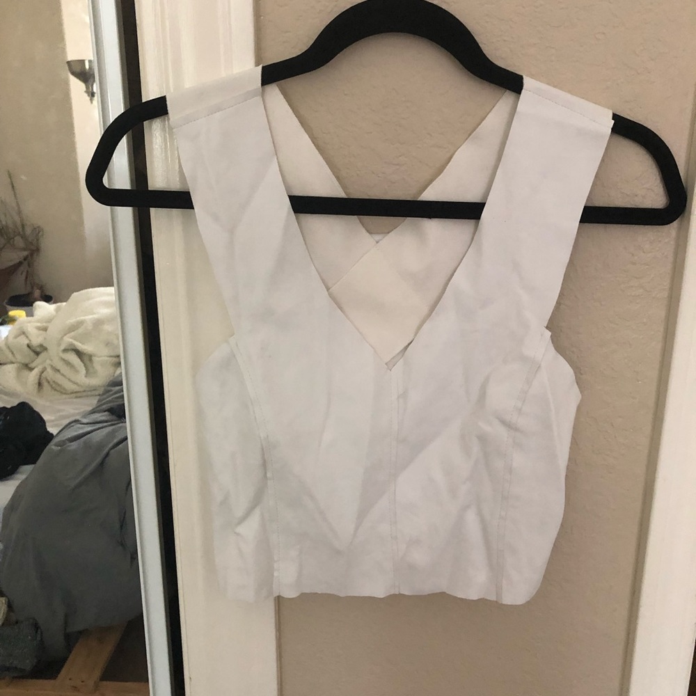 Zara white top